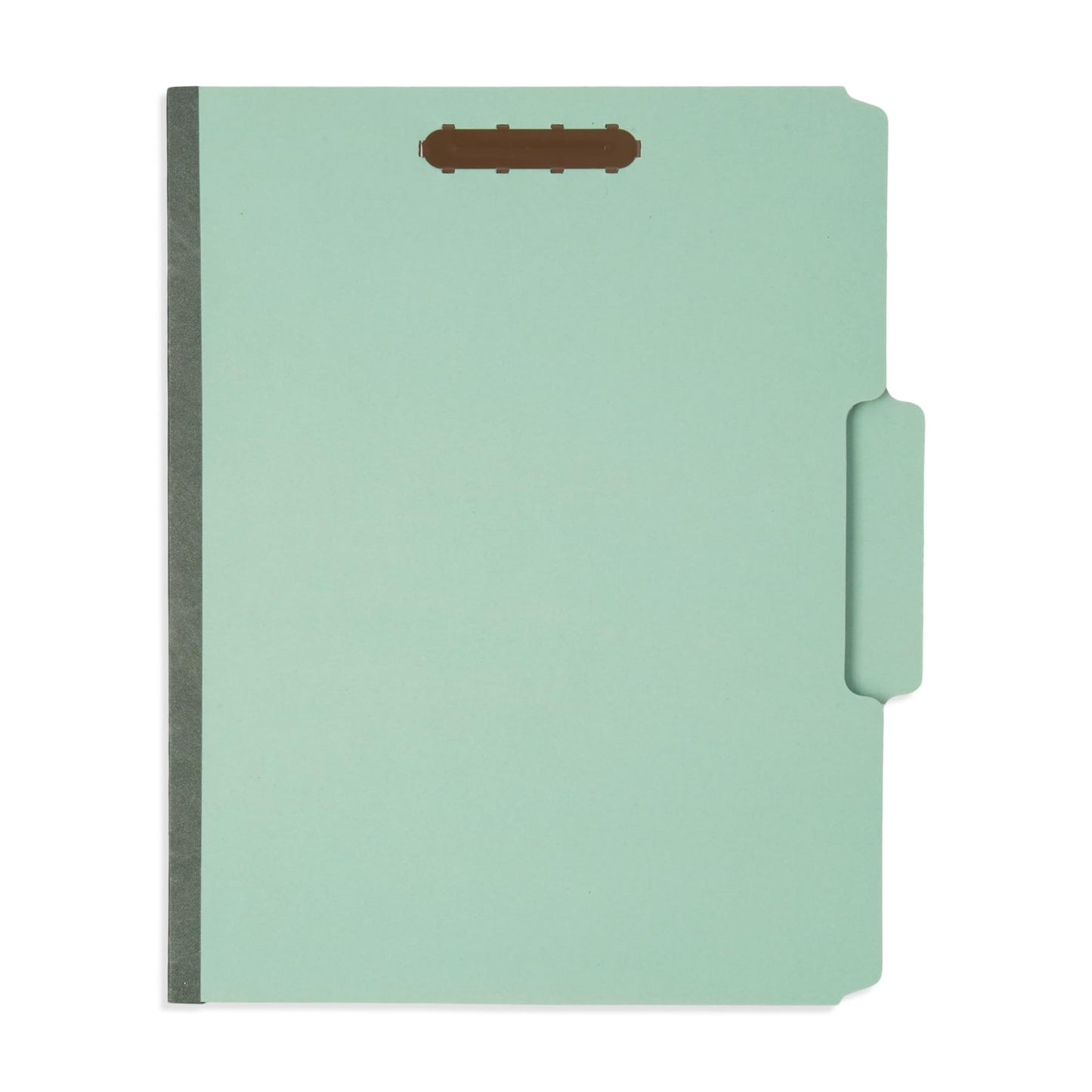 Blue Summit Supplies Pressboard File Folder, 1 Inch Expansion, Top-Tab, Letter Size, Gray/Green 25 Pack