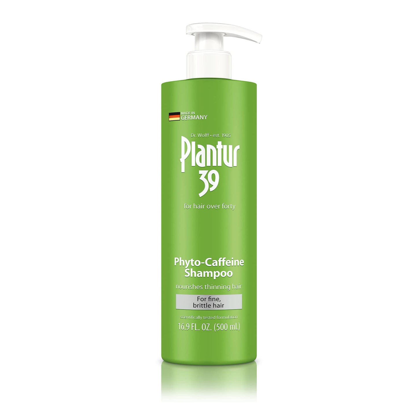 Plantur 39 Phyto-Caffeine Shampoo For Fine Brittle Hair, 16.9 Fluid Ounce (500 mL)