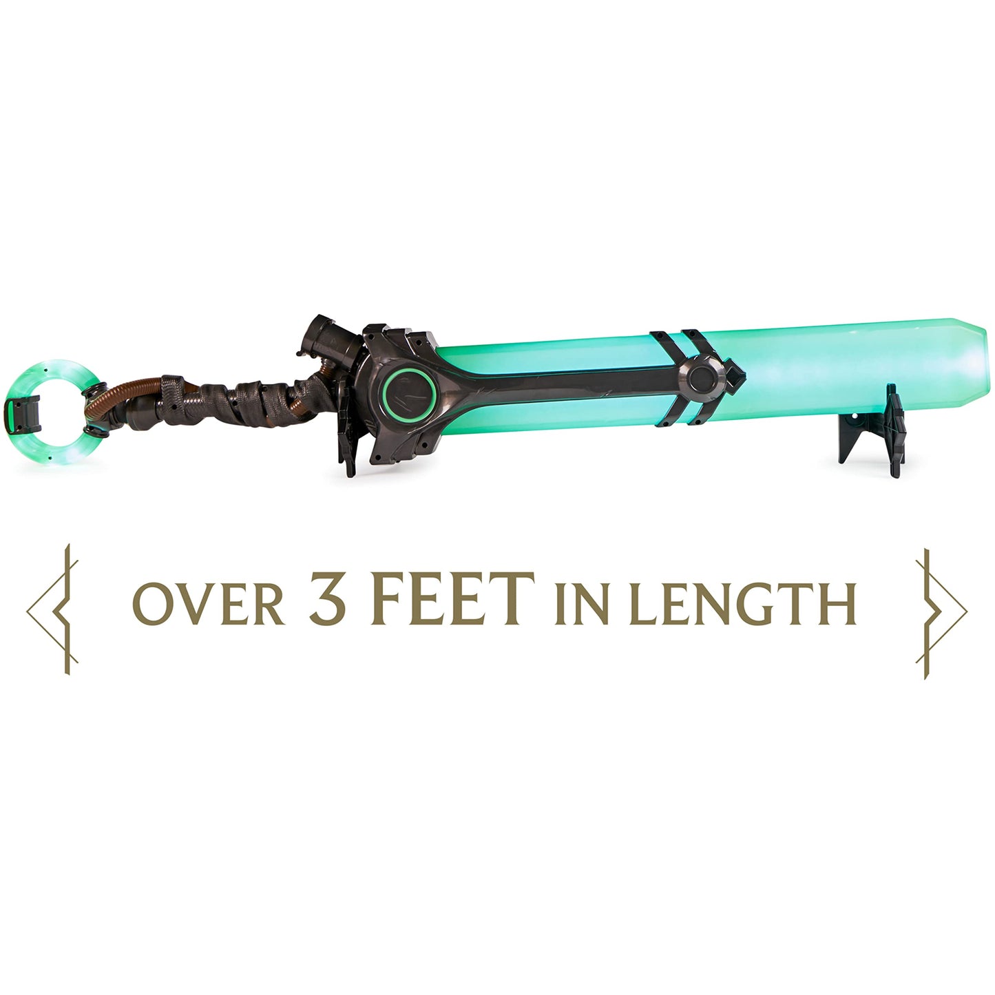 League of Legends, Life-Size Ekko’s Bat, Over 3 Feet with 15+ Iconic Lights and Sounds, Premium Cosplay, Display Stand, Champion Collection, for Ages 14 and Up