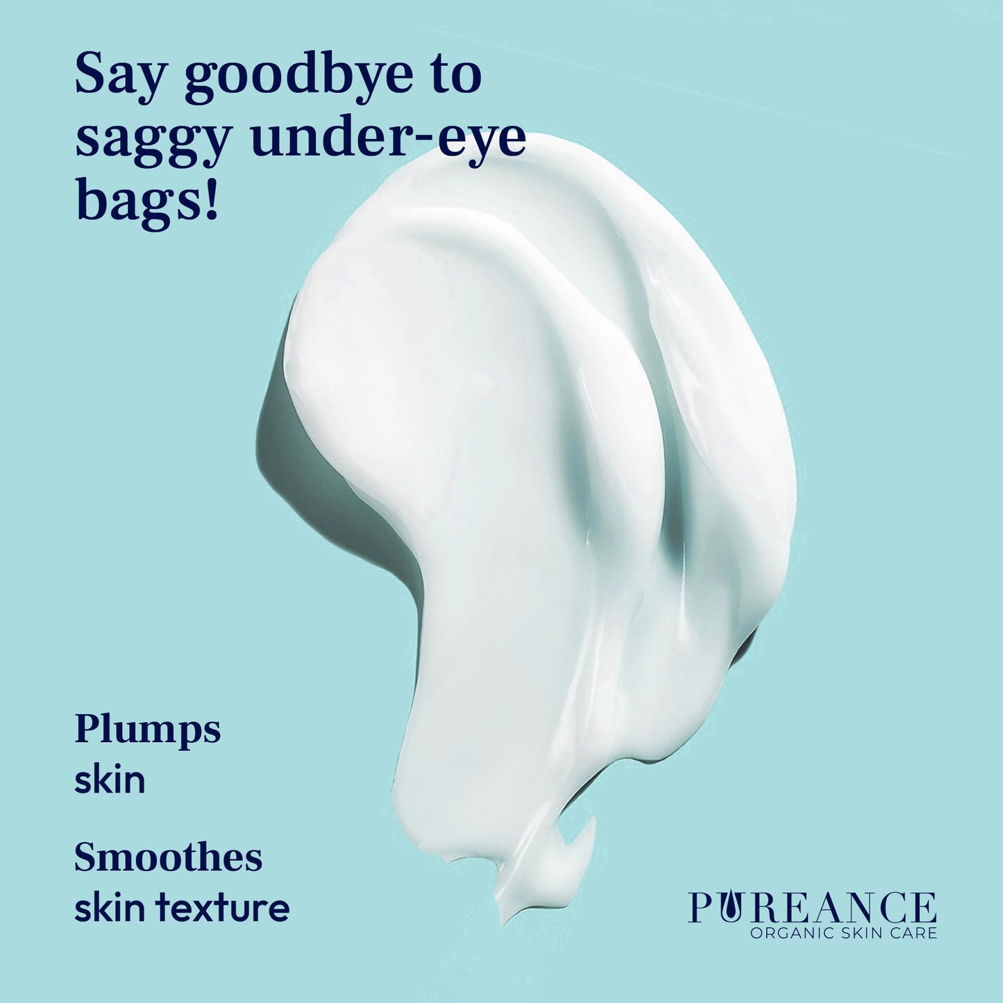 PUREANCE Organic Eye Cream for Dark Circles and Puffiness for Menopausal Skin I Anti Aging Eye Cream for Women with Kakadu Plum I Reduces Dark Circles and Under Eye Bags 0.5 Fl Oz