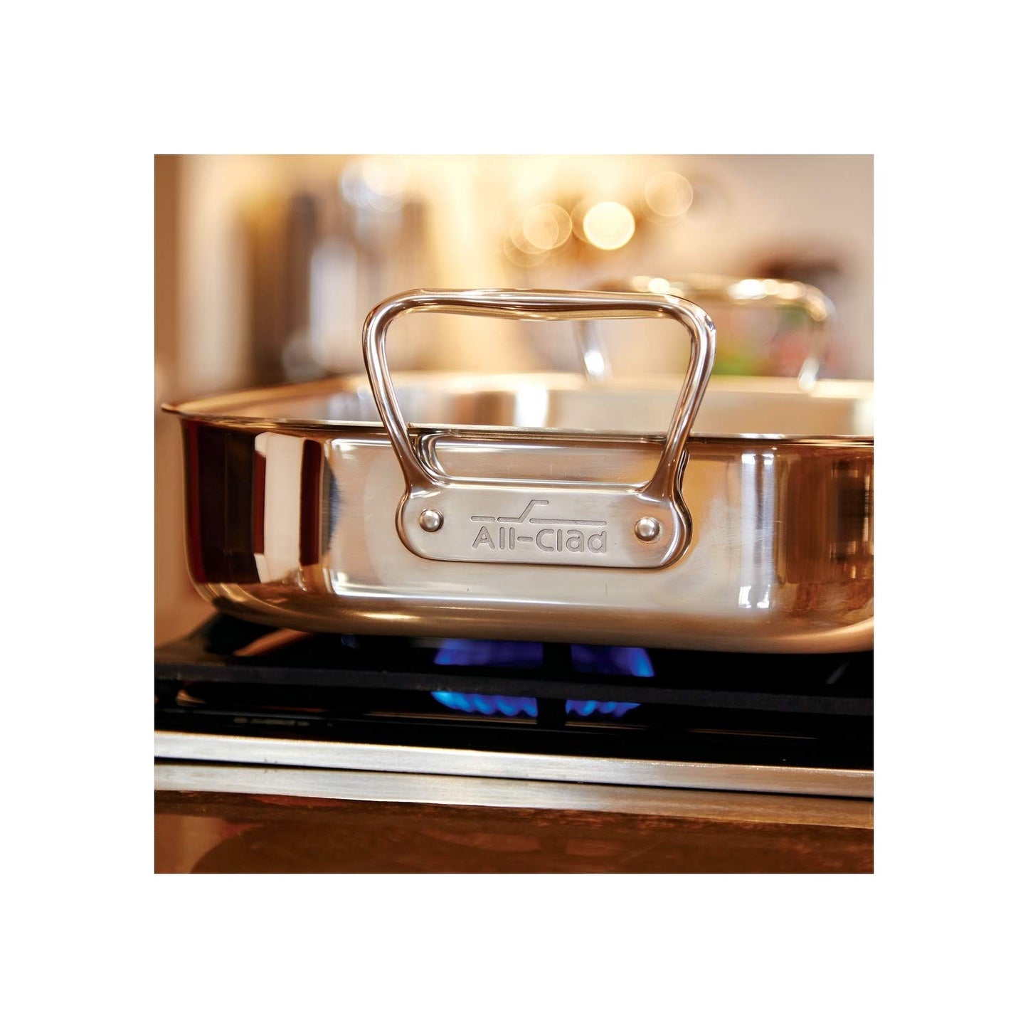 All-Clad Specialty Stainless Steel Lasagna Pan 12x15x2.75 Inch Induction Oven Broiler Safe 600F Frozen Lasagna, Pots and Pans, Cookware Silver