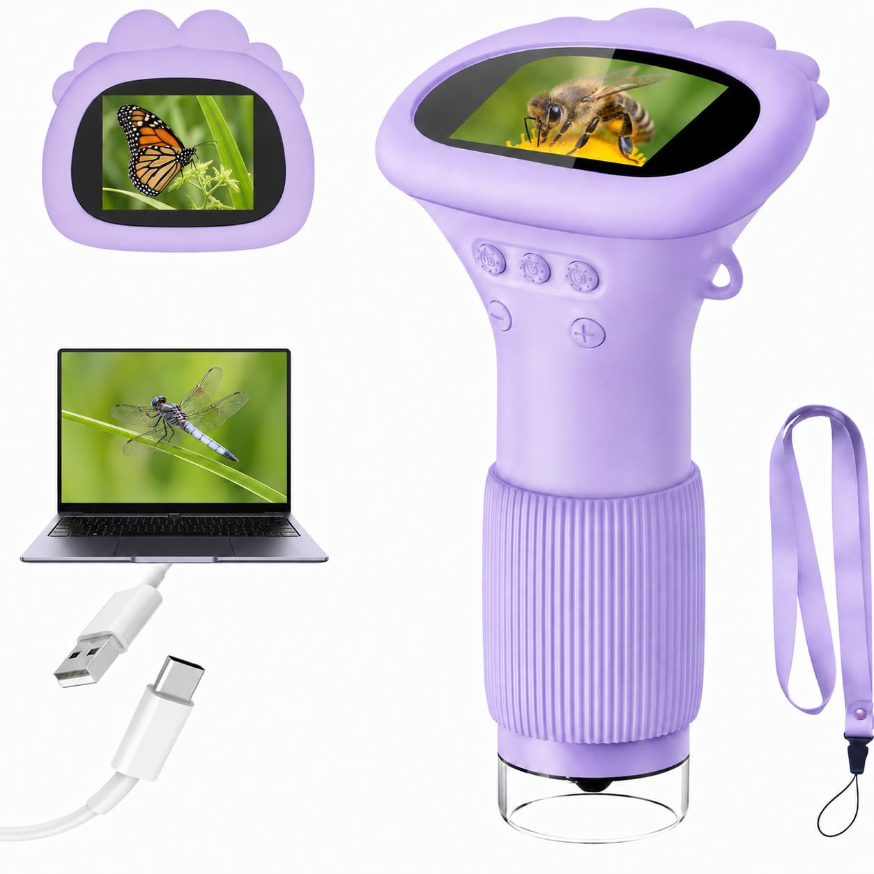 Digital Handheld Microscope - Purple