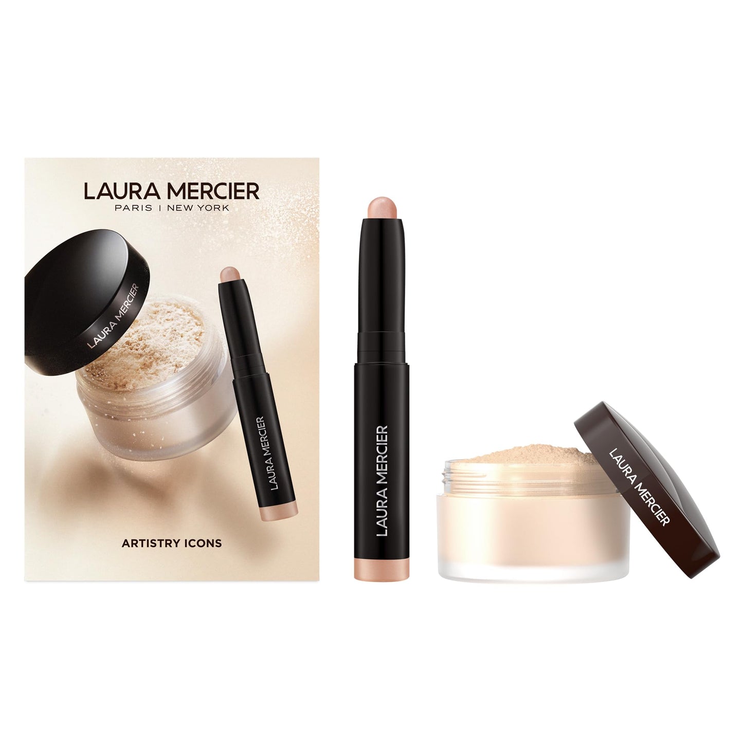 Mini Setting Powder and Caviar Stick Duo, Rosegold
