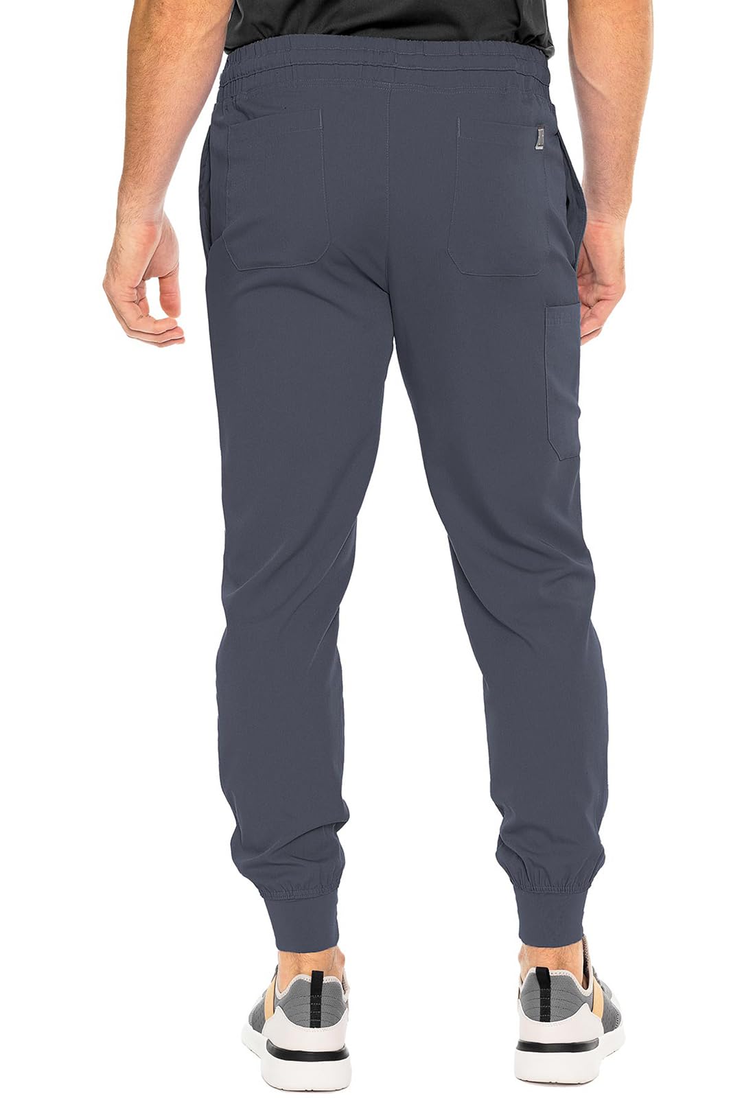 Med Couture Bowen Scrub Jogger Pants for Men - Perfect for Casual Wear and Active Lifestyles MC7777, Pewter, Large