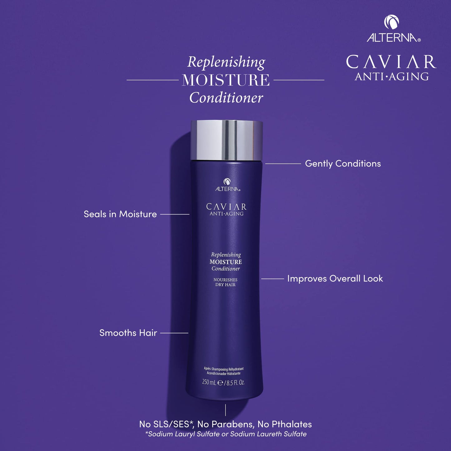 Alterna Caviar Anti-Aging Replenishing Moisture Conditioner, 8.5 Fl Oz (Pack of 1