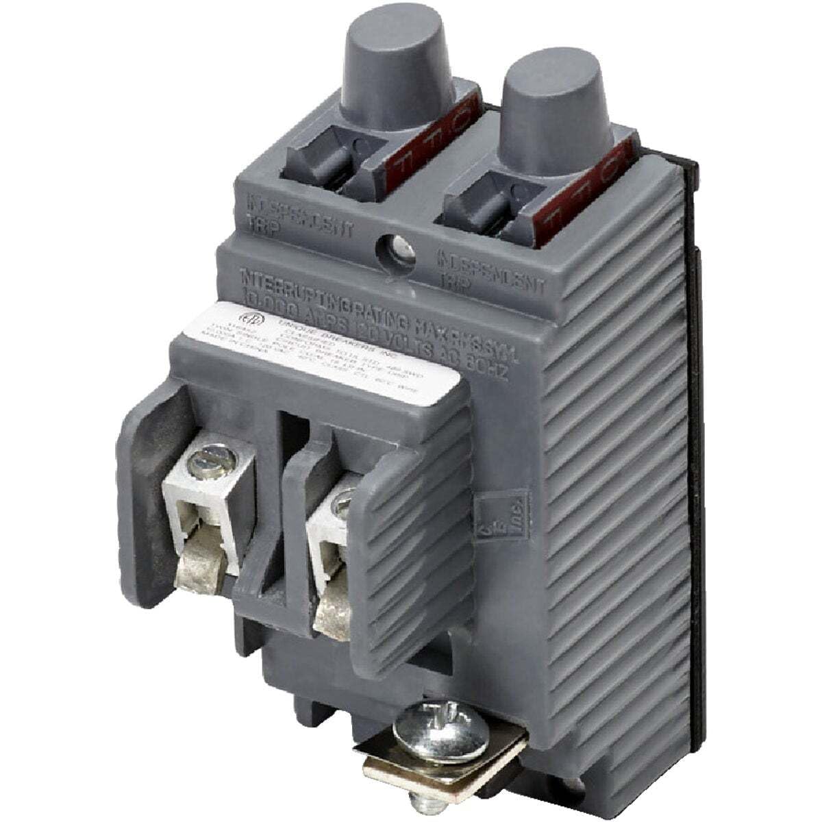 UBIP2020 New Pushmatic Replacement. 20 Amp Tandem Single Pole Circuit Breaker Manufactured By Connecticut Electric.