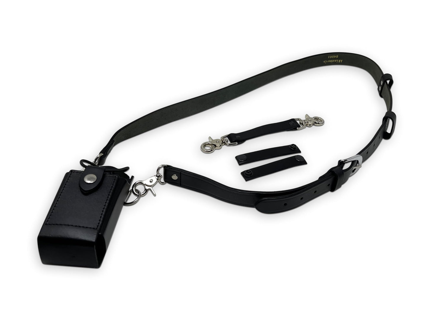 Revolution Fire Leather Radio Holster Set – Heavy Duty Strap, Anti-Sway, Fits Motorola APX Series – for Firefighters, EMT, Police