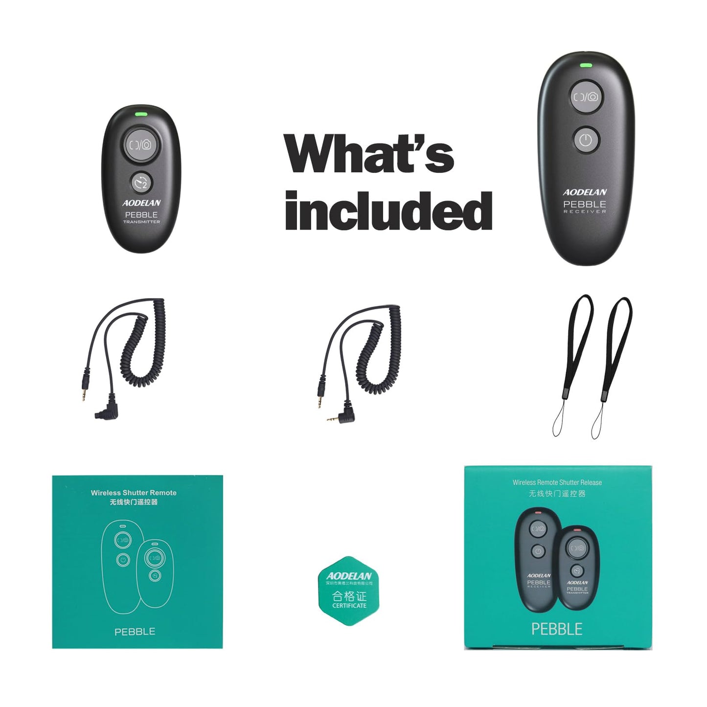Camera Remote Control Wireless Shutter for Canon EOS RP, R6, ROS RP, Rebel T6, T7, T5, T3, SL2, 5D Mark II, 5d Mark iii, 5d Mark iv, 6D Mark II, 7d Mark ii, 7D Series, 5D Series; for Fujifilm X-T3