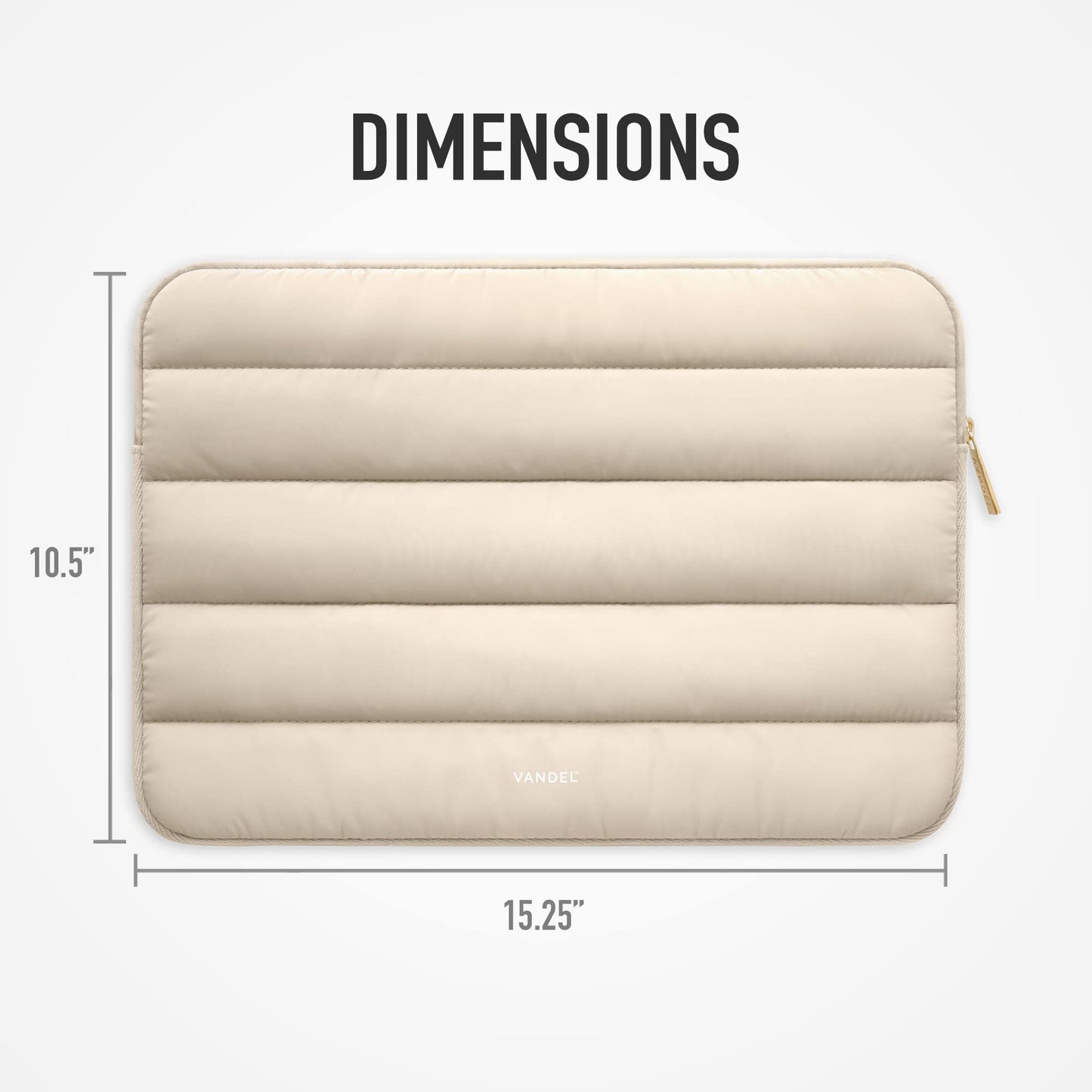 Vandel - The Original Puffy Laptop Sleeve 15-16 Inch Sleeve for Women and Men MacBook Pro 16 in Case, Cute Computer Bag 15.6 Inch HP Carrying Case - Apple, Asus, Dell, HP Laptop Case 15.6 Cover