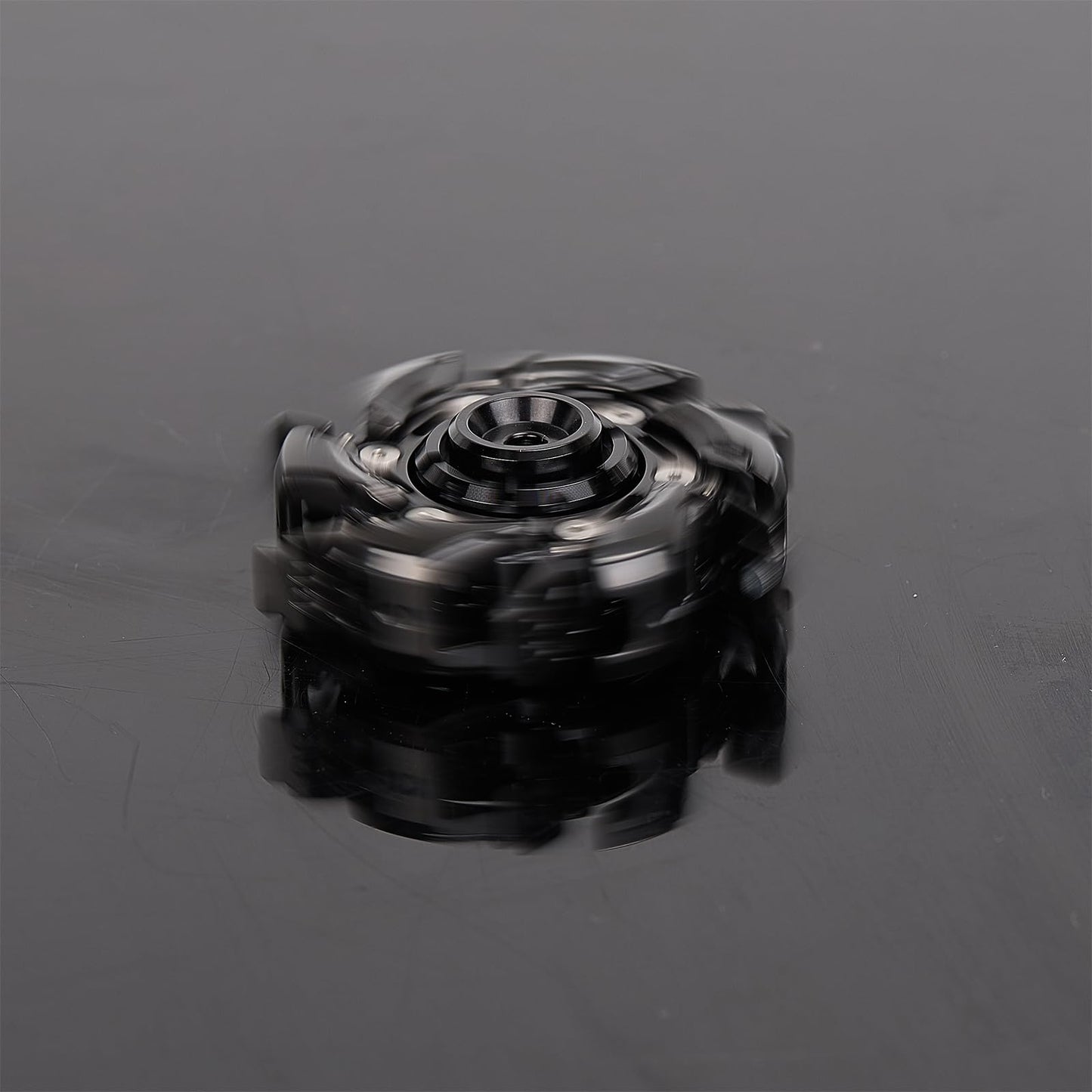 Metal Fidget Spinner for Adults - Open Armor Fidget Spinner, Spin-Activated Transformation Spinner, Cool Fidget Toy for Stress Relief, Viral on TikTok & YouTube (Black Knight)