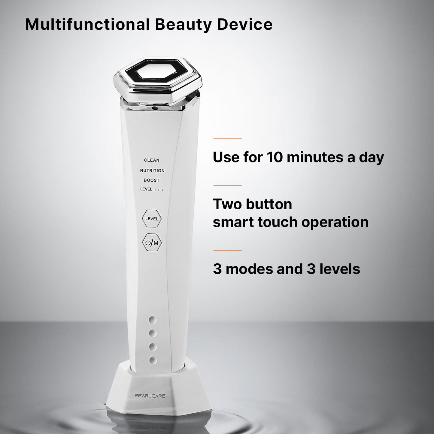 PEARLCARE Multifunctional Facial Massager Beauty Device – All in One Anti Aging Home Skin Care Tool – Korea Brand