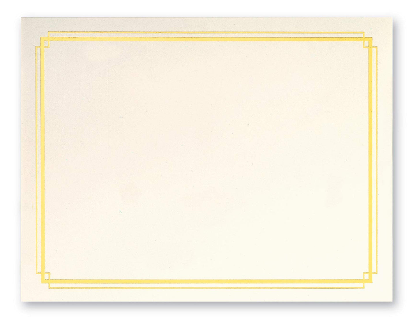 PaperDirect Foil Elegance Specialty Certificates, 50 Sheets of 38lb Cream Paper, 8½" x 11", Double Gold Foil Border, Perfect for Awards, Students, Employees, Volunteers, Course Completion, Diplomas