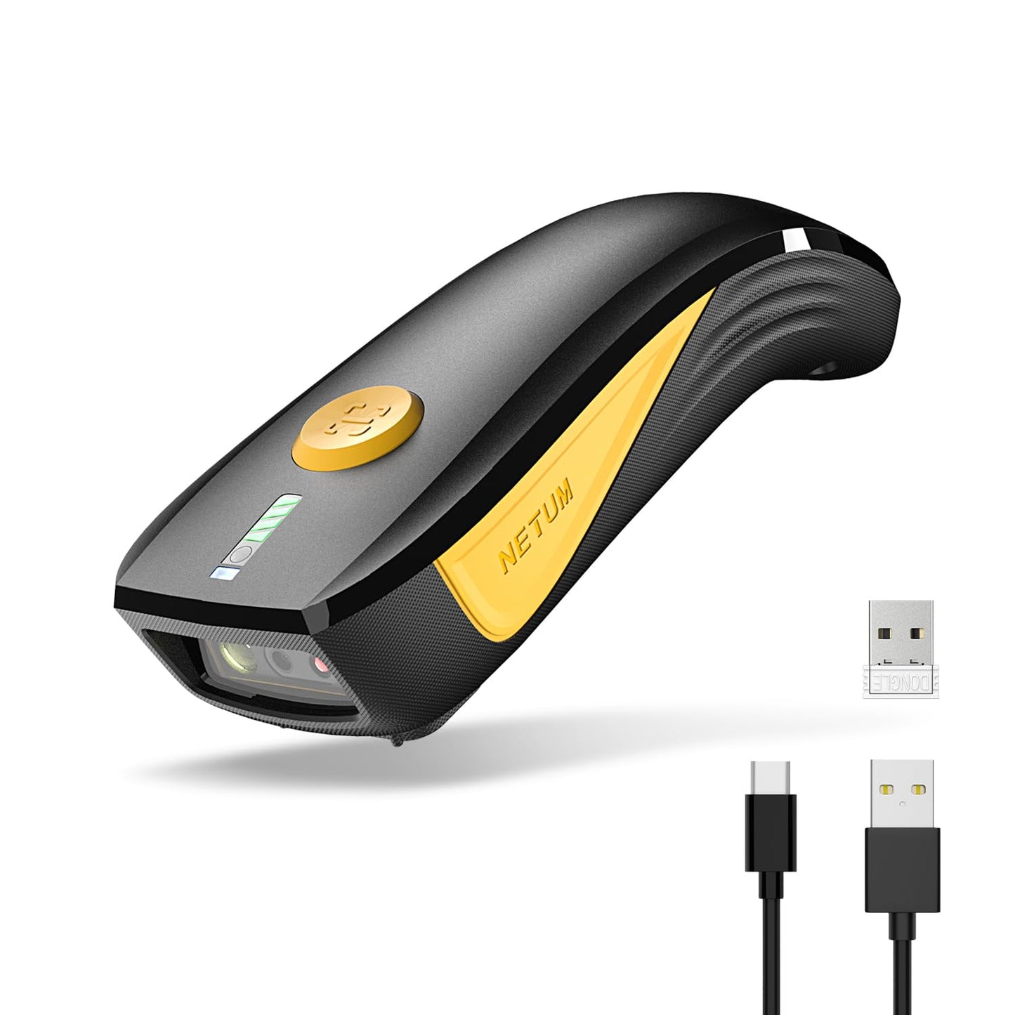 NETUM CS7501 QR Code Scanner – Upgraded Bluetooth Barcode Scanner, Mini Portable 1D & 2D Barcode Reader for Inventory Management, Cordless Image Scanner for Tablets, Android, iOS, PC, and POS Systems