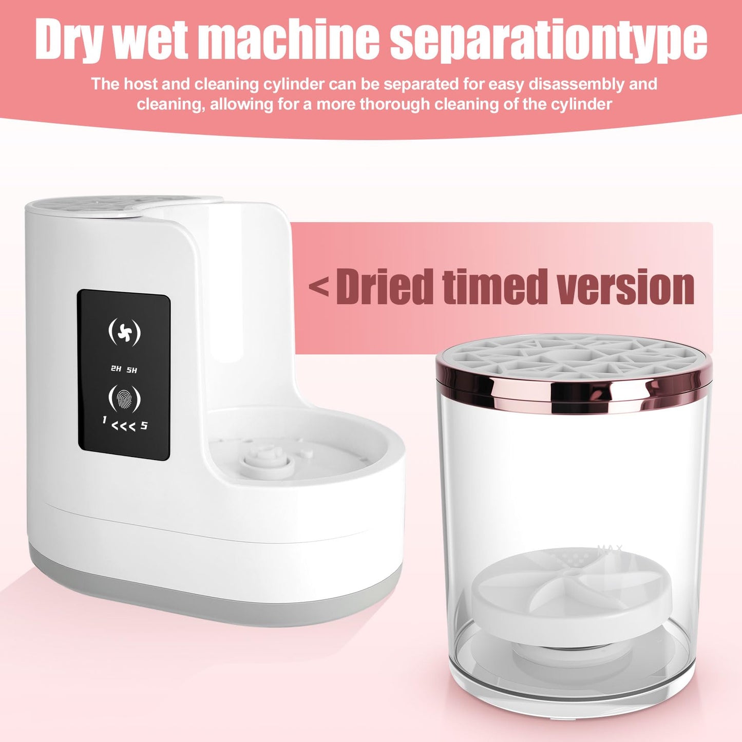 3 IN 1 Makeup Brush Cleaner machine Machine With Make up Brush Dryer- USB Electric Makeup Brush Cleaner. Automatic Washer Cosmetic Brushes Cleaner Tool for All Size Beauty Blender Brush Set, Contour