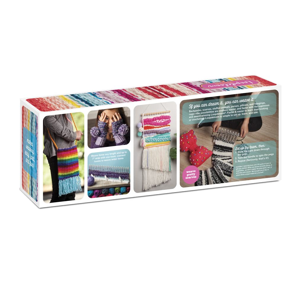 Loopdeloom – Weaving Loom – Learn to Weave – Award-Winning Craft Kit, multi