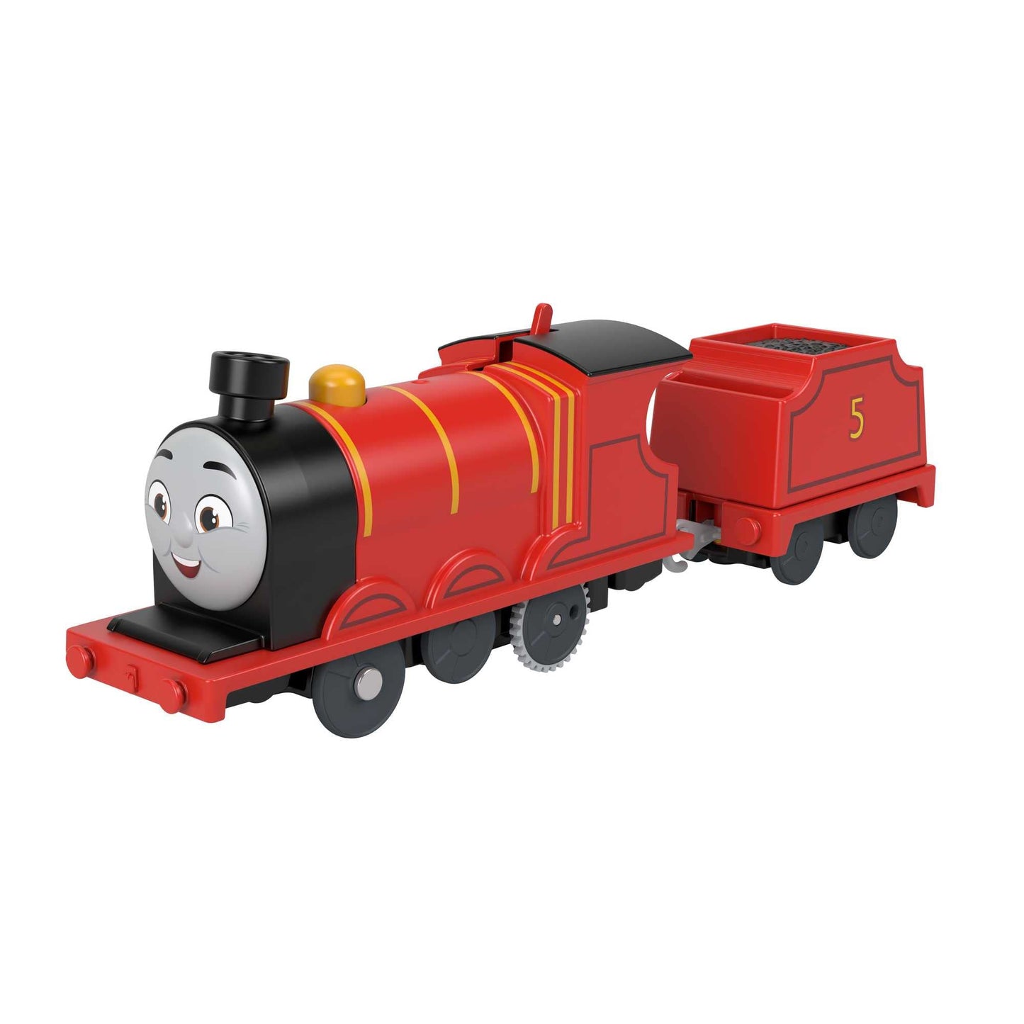 Fisher-Price Thomas & Friends James Motorized Toy Train Engine for Preschool Kids Ages 3 Years and Older