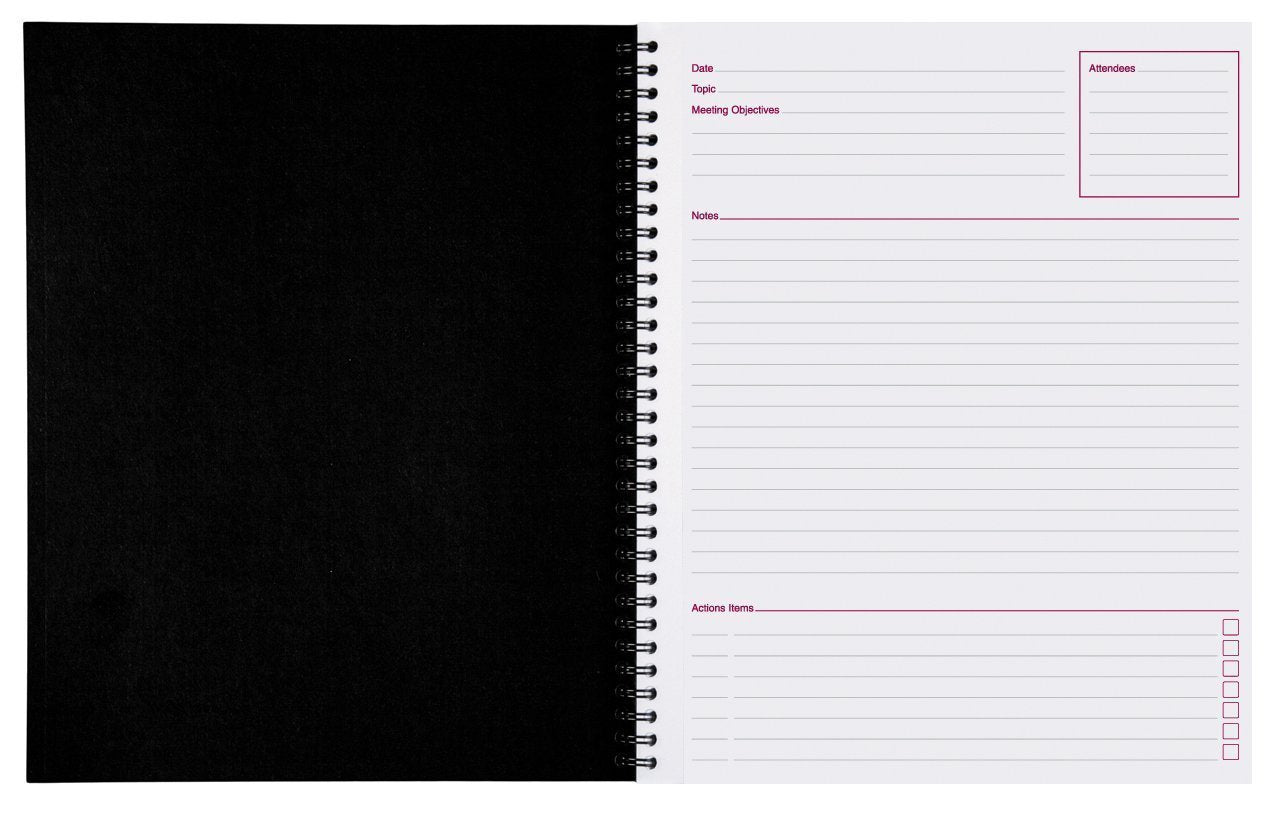 Cambridge Limited Meeting Planner,Side-Bound,11 x 8 1/4, 80 Sheets, Sold as 3 Pack (06132)