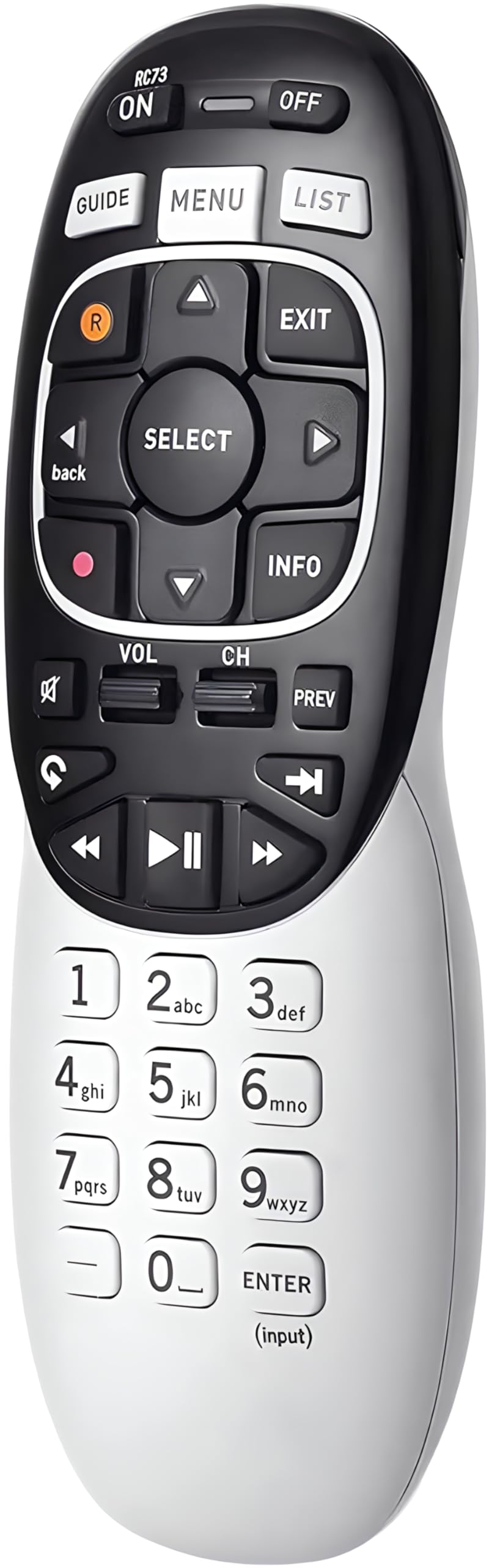 Buck AT&T DirecTV RC73 IR/RF Universal Wireless Genie Remote Control Replacement, Compatible with DirecTV HR20/HR21/HR34/HR44/HR54 DVR Satellite Dish Receiver
