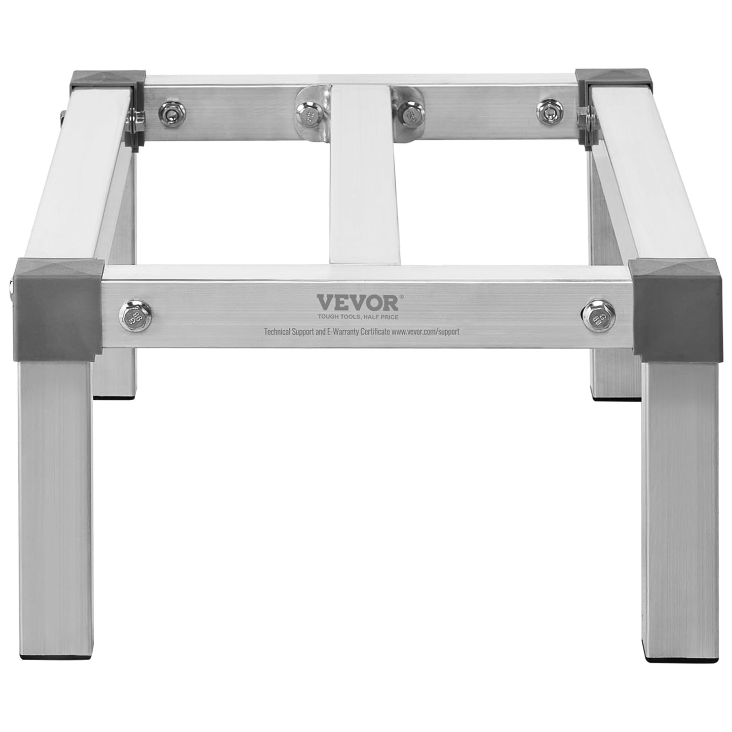 VEVOR Aluminum Dunnage Rack, 24” x 14” Commercial Food Floor Rack, 8” Off the Floor, 1000 lbs Capacity Adjustable Aluminum Storage, for Storage in Restaurants, Kitchens, Garages and Vehicles