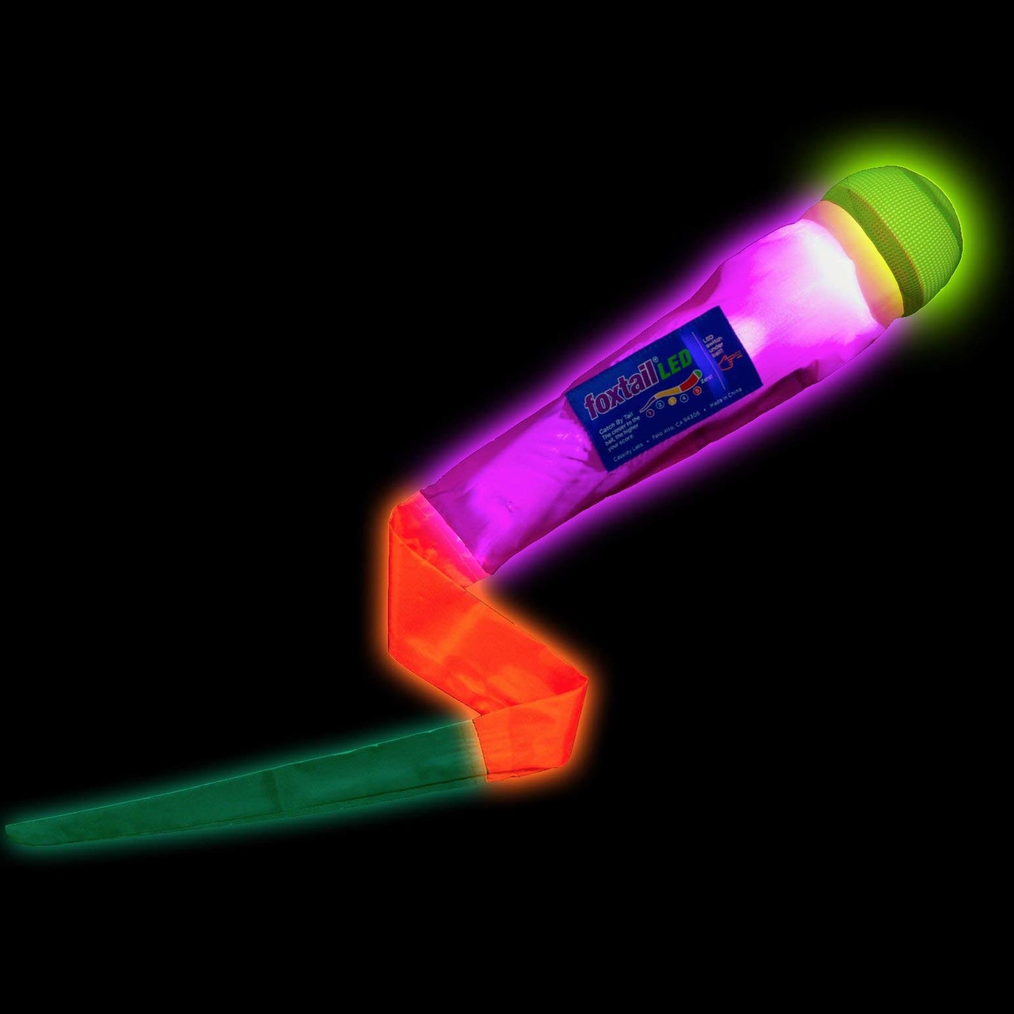 LED Foxtail Softie Light Up Flying Soft Ball Catch and Toss Game
