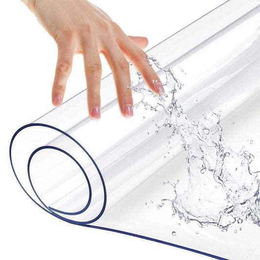36x72 Inch Multi Size Clear Plastic Dining Table Protector PVC Tablelcloth Desk Pad Mat Wooden Furniture Coffee Glass Table Screen Protection Pad Cover Dressing Kitchen Countertop Topper Waterproof