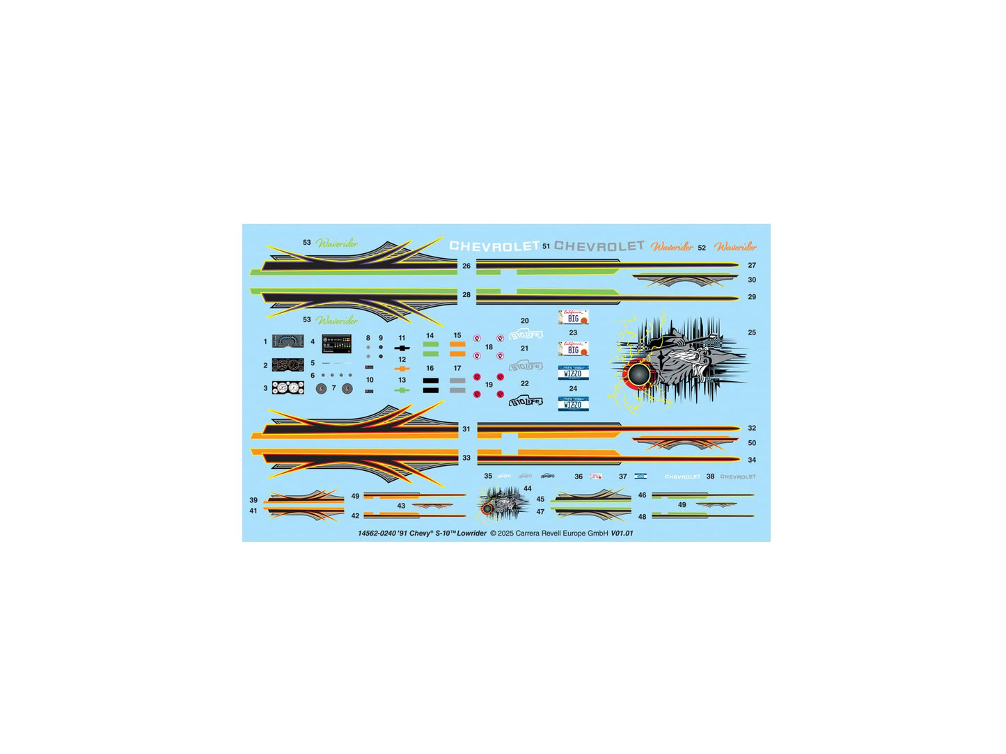 Revell 14562 1991 Chevy S-10 Lowrider Special Edition 1:25 Scale 171-Piece Skill Level 4 Model Building Kit
