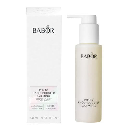 BABOR Phyto HY-OL Booster Calming for Sensitive Skin, Facial Cleanser for Use with Hy Oil, with Lime Blossoms, Vegan Formula, 100 ml