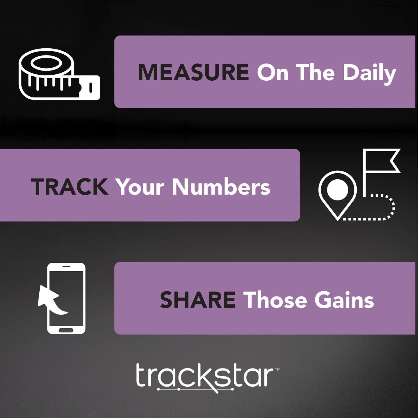 Trackstar Silver Digital Weight Scale | 440 lb Weight Capacity | Trackstar Monitoring App | Bluetooth iOS & Android Compatible | Measure, Track, and Share Results