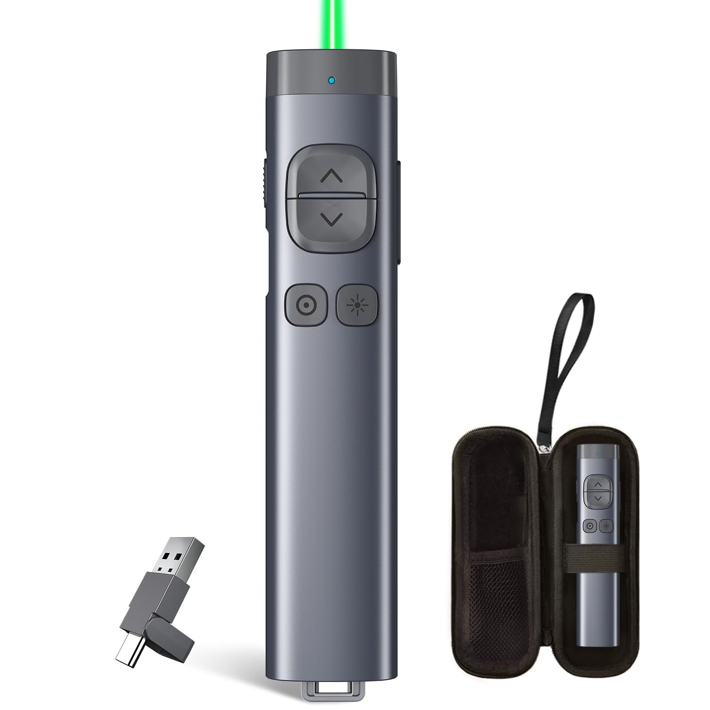 Norwii N97s TV Screen Presentation Clicker for powerpoint presentations, powerpoint clicker, Presentation Remote, Bluetooth Wireless Presenter, Digital Pointer for TV Screen Under Win/Mac