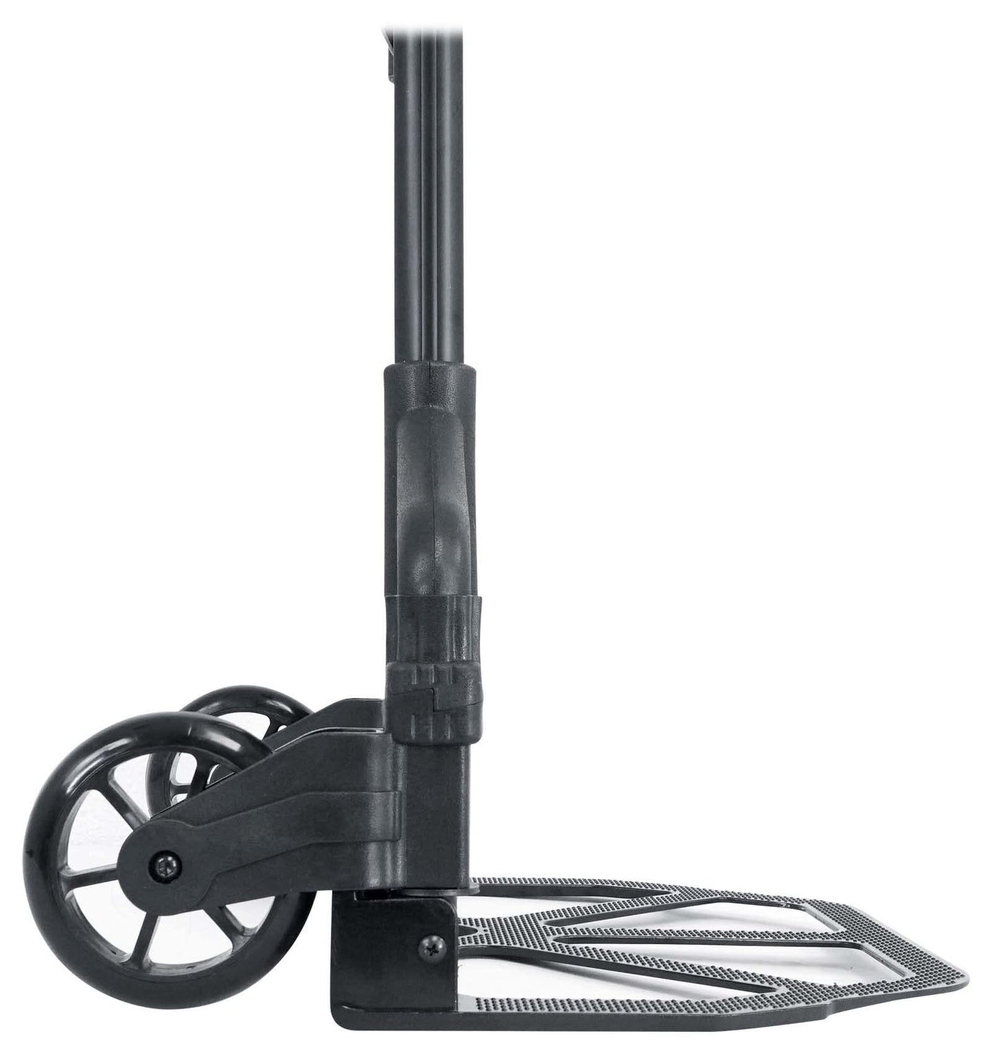 Rockville GigMate 154 lbs DJ/Musician Aluminum Trolley Hand Truck, Folds Flat, Large Rubber Wheels, Bungee Cord Included, Adjustable Height, for DJs and Musicians Transporting Gear