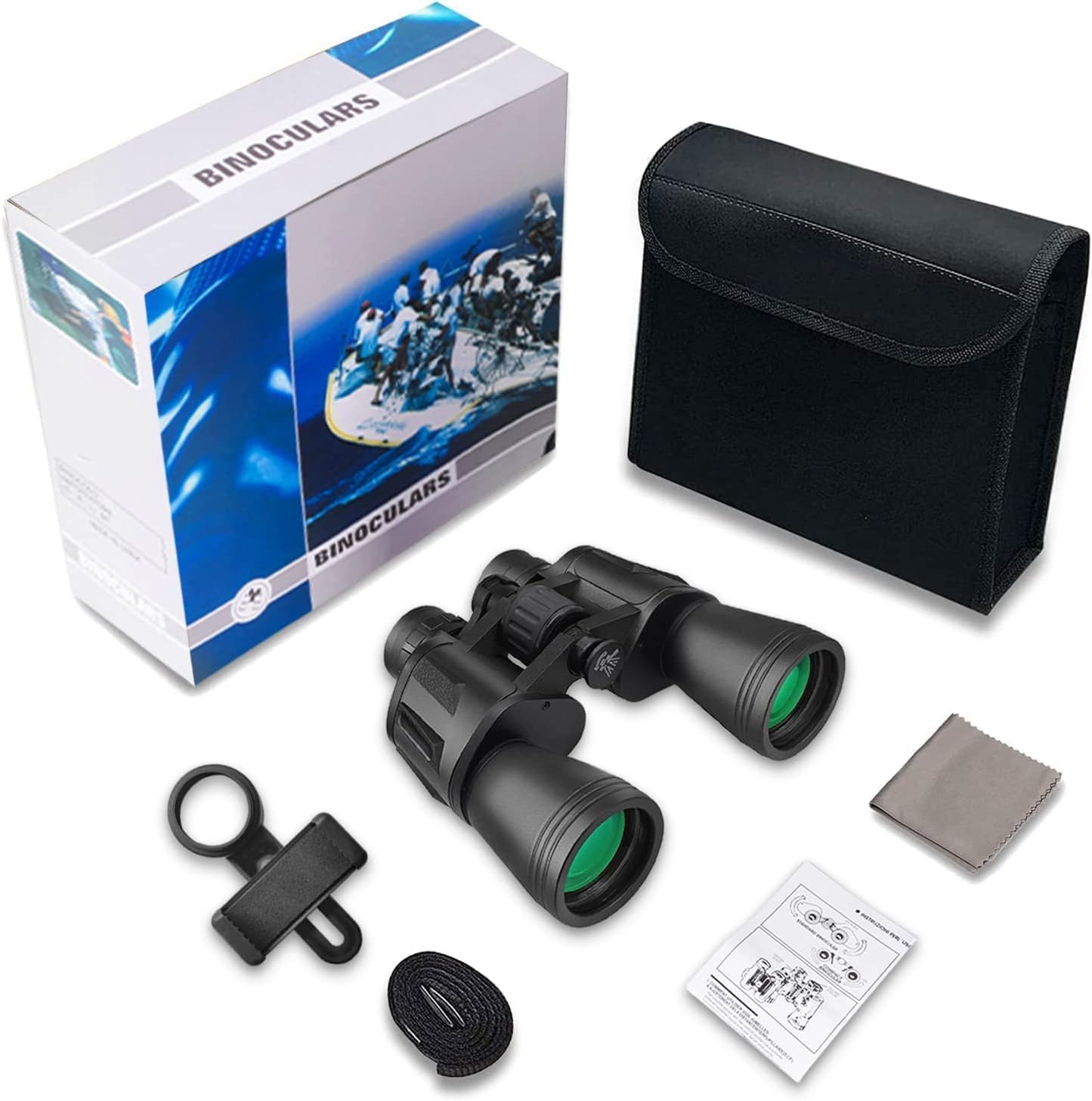 20x50 Binoculars for Adults, HD High Powered Professional Binoculars for Bird Watching Travel Stargazing Concerts Outdoor Sports-BAK4 Prism FMC Lens,Waterproof, Fogproof with Phone Adapter