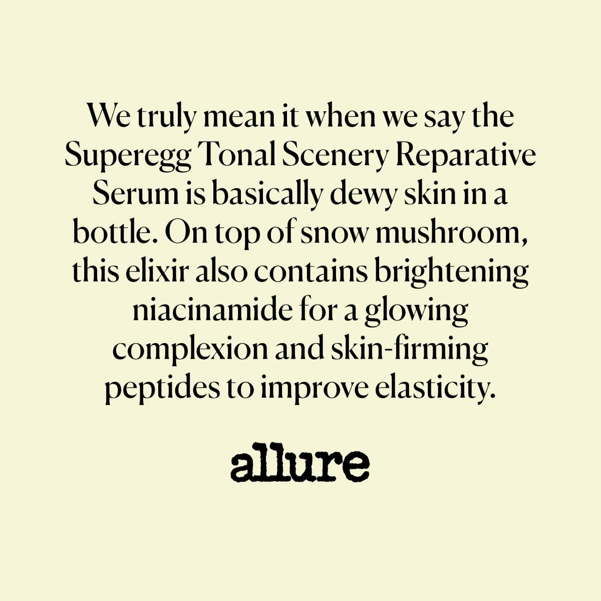SUPEREGG Tonal Scenery Reparative Serum: For a healthy radiance. Treatment serum with Bio Desert Oil, Probiotics, Niacinamide.
