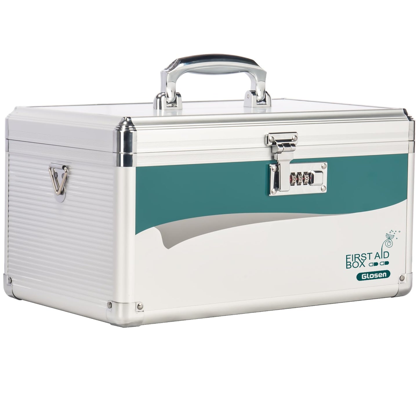 Glosen Medicine Lock Box with Combination Lock,Medication lock box【Extra Large16 x 9.25 x 7.5 Inch】 medicine safe lock box,medical box organizer