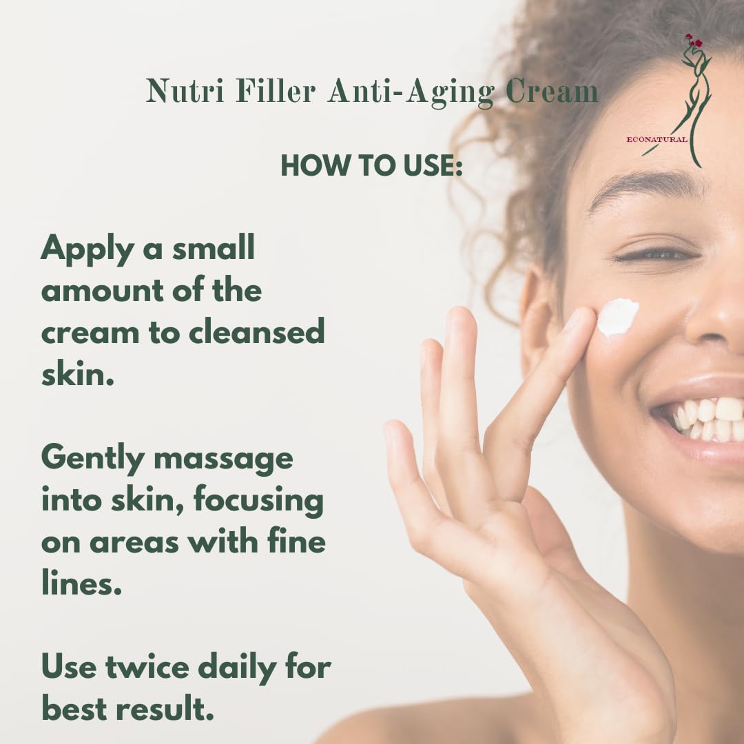 Revital Elixir Nutri Filler Anti-Aging Cream, Moisturizer for Dry, Mature Skin, 1.7 Ounce - Rejuvenates, Smooths Wrinkles, Firms, and Improves Skin Texture. Peptide-Ceramide Complex