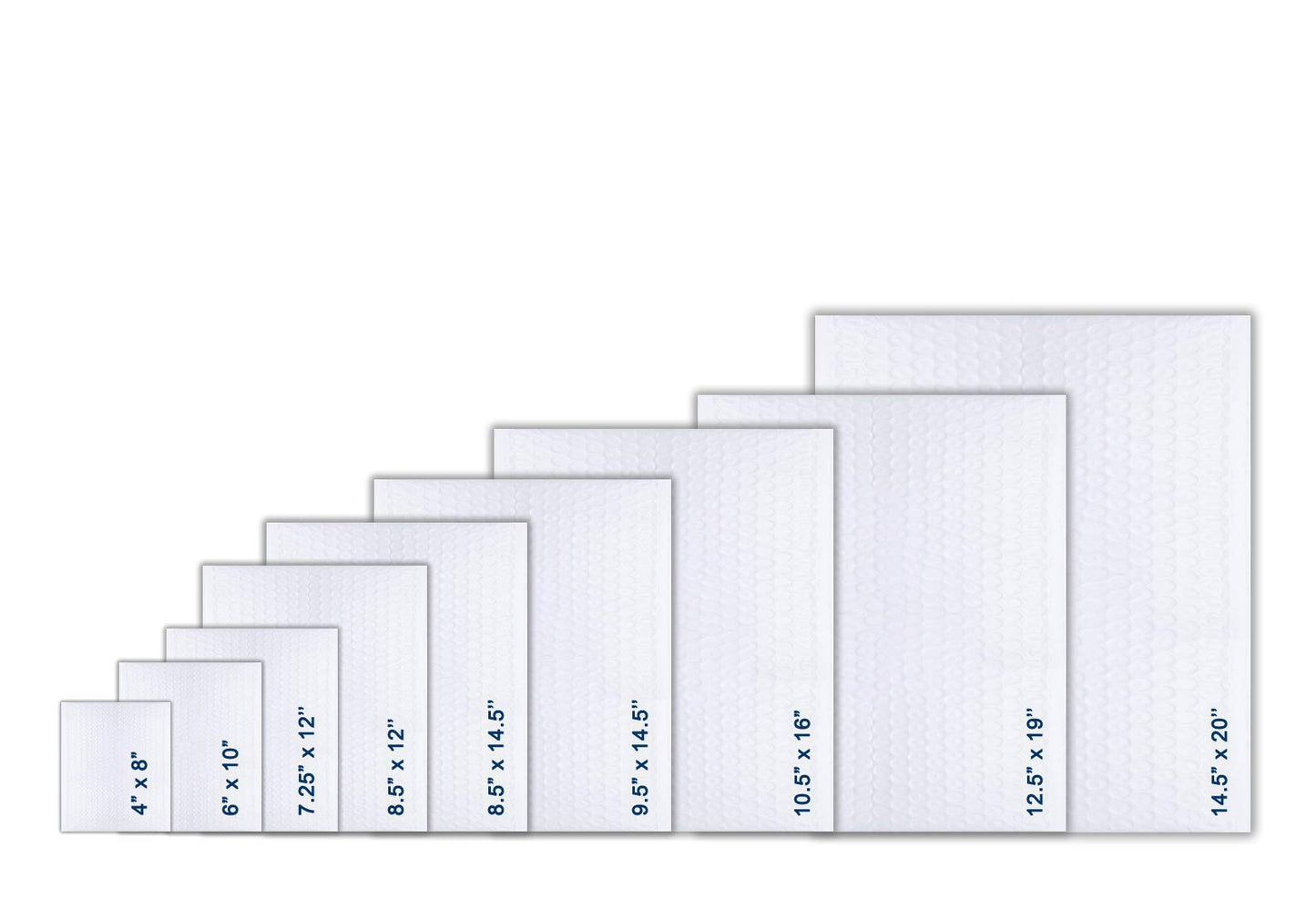 PackageZoom 100 Pack Poly Bubble Mailers 9.5 x 14.5 Padded Envelopes #4 Shipping Envelopes 2.5 Mil