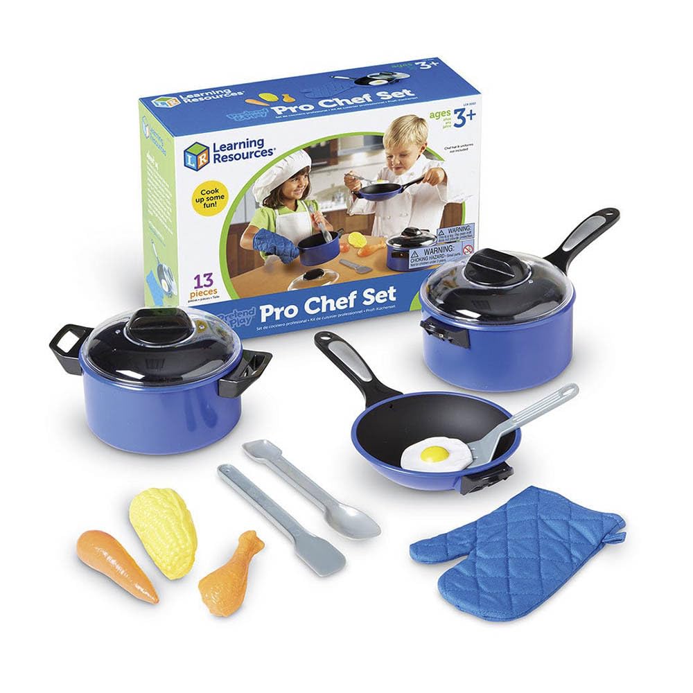 Learning Resources LER9082 Pretend & Play Pro Chef Set