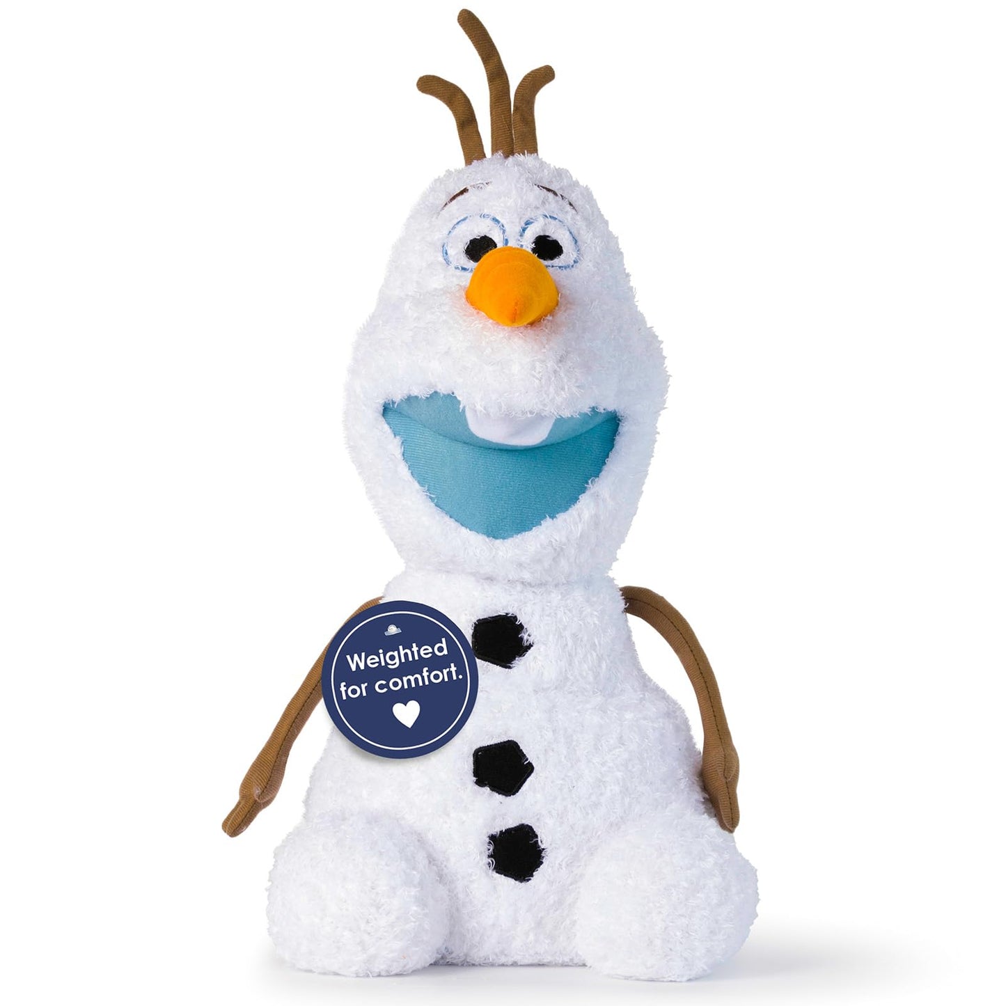 Weighted Disney Frozen Olaf Fuzzy Plush Pillow Buddy - 2.5 lbs Super Soft Stuffed Pillow, 20 Inches
