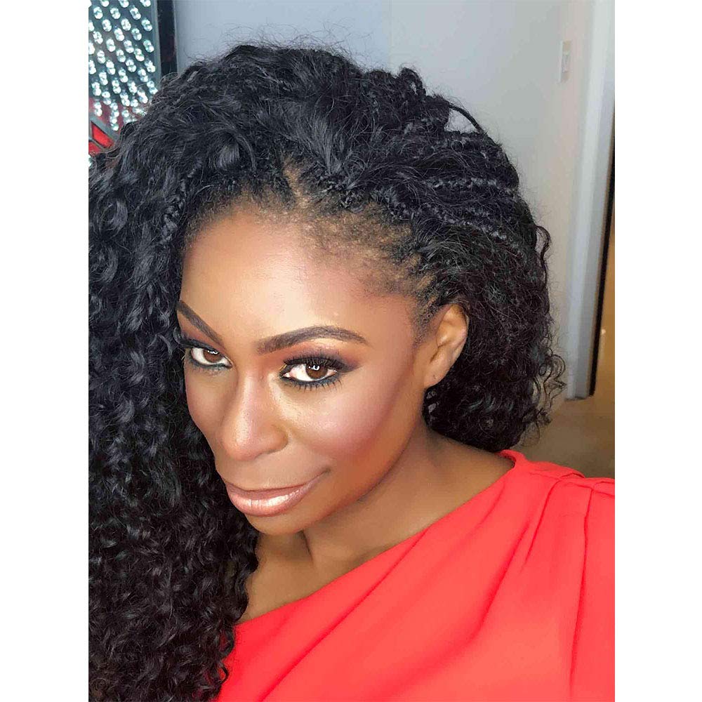 Deep Curly Wave Bulk Hair For Braiding Human Hair No Weft - 3 Bundles 300g Brazilian (20inch Natural Black #1B)