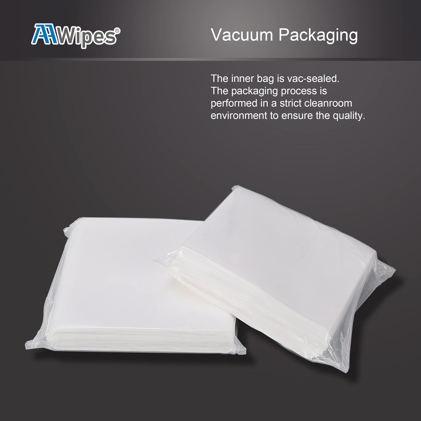 AAwipes Cleanroom Wipes Nonwoven Wipes Cellulose/Polyester Blend (Grade A, 68 Gram,Bag of 600 Pcs) 9" x 9"for Lab, Electronics, Pharmaceutical, Printing and Semiconductor Industries (NW06809-600)