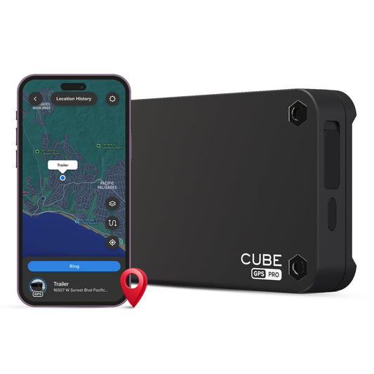 Cube GPS Tracker for Vehicles – Magnetic GPS Car Tracker, Real Time Worldwide Location Geo-Fencing, Hidden Tracking Device for Fleet Assets, Truck, Auto, Trailer, 1 Year Battery, Subscription Required