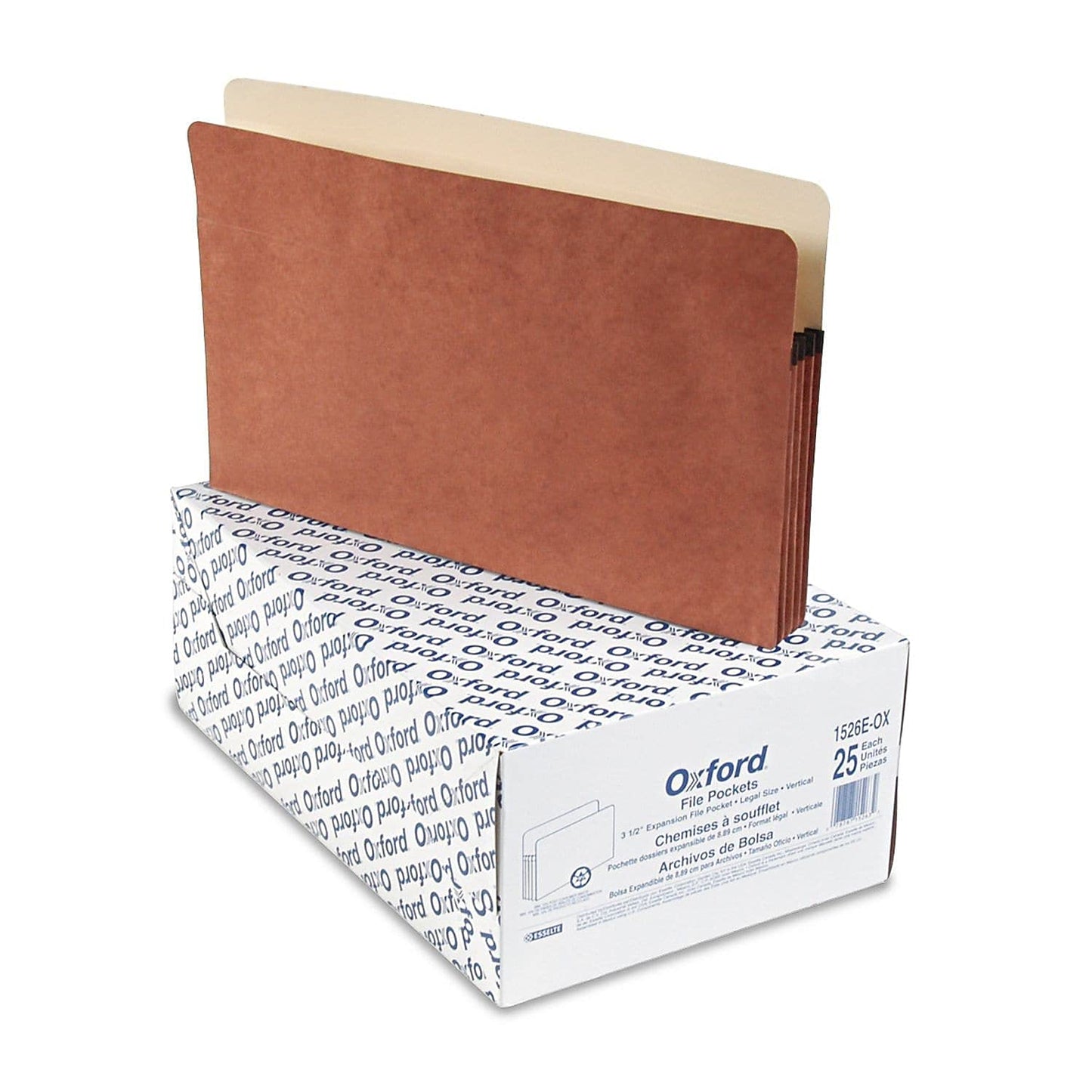 Pendaflex File Pocket, 3-1/2-Inch Expansion, Legal Size, 25 per Box (1526E-OX)