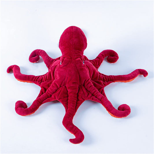 Cute Octopus Plush Toy - Super Lovely Red Soft Real Life Octopus Giant Realistic Stuffed Animal Toys, Deep Sea Creeping Animal Octopuses Plush Toys (32inch)