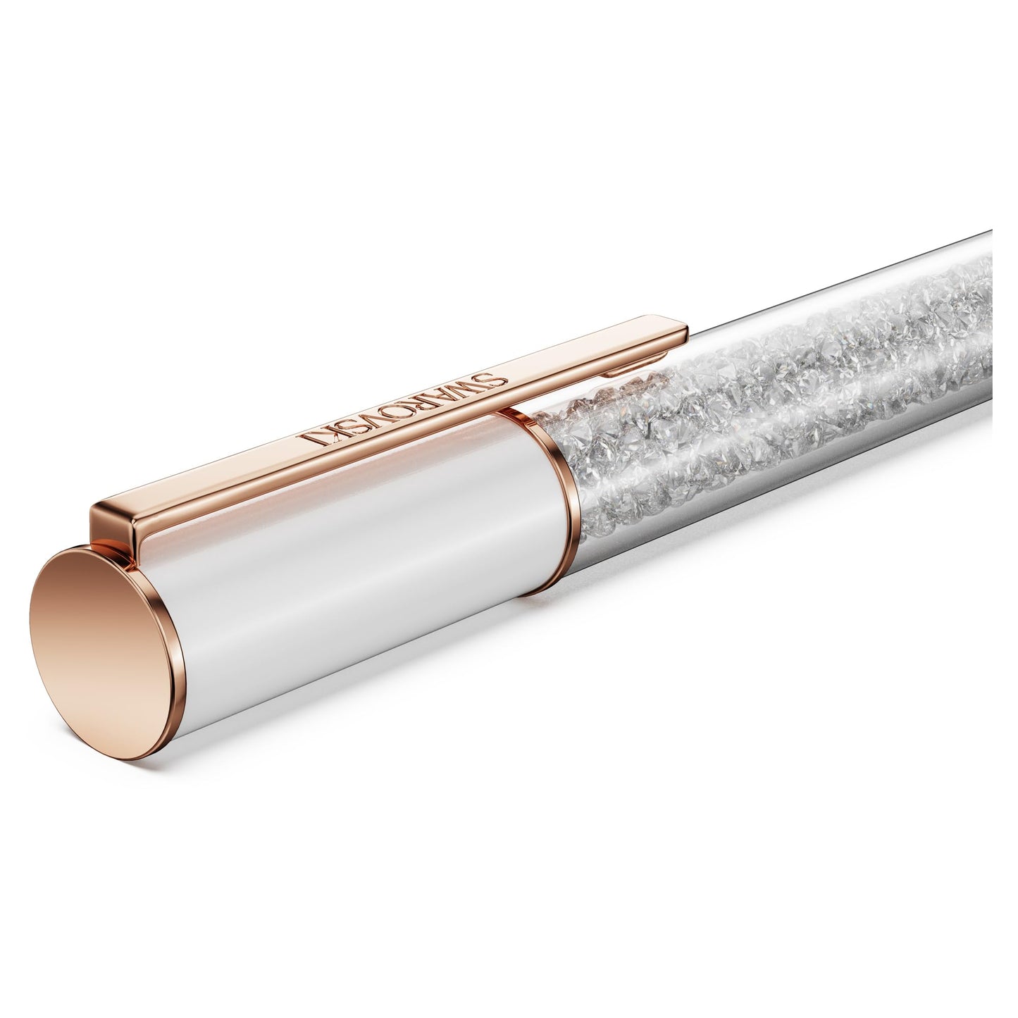 Swarovksi Crystalline Lustre ballpoint pen, White, Rose gold-tone plated