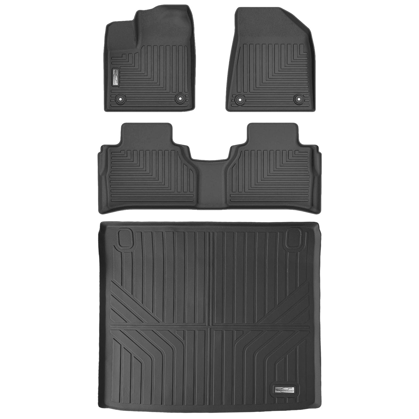 XINSHANGXIU Floor Mats & Cargo Liner for 2025 2026 Nissan Murano,1st 2nd Row with Trunk Mat,TPE All Weather Protection Slush Floor Liner Black