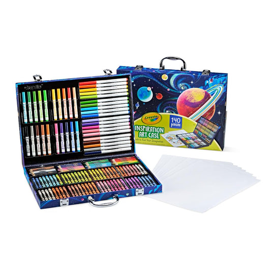 Crayola Inspiration Art Case (140 Pieces) with Crayons, Art Tools, Colored Pencils, Washable Markers, Paper and Portable Storage