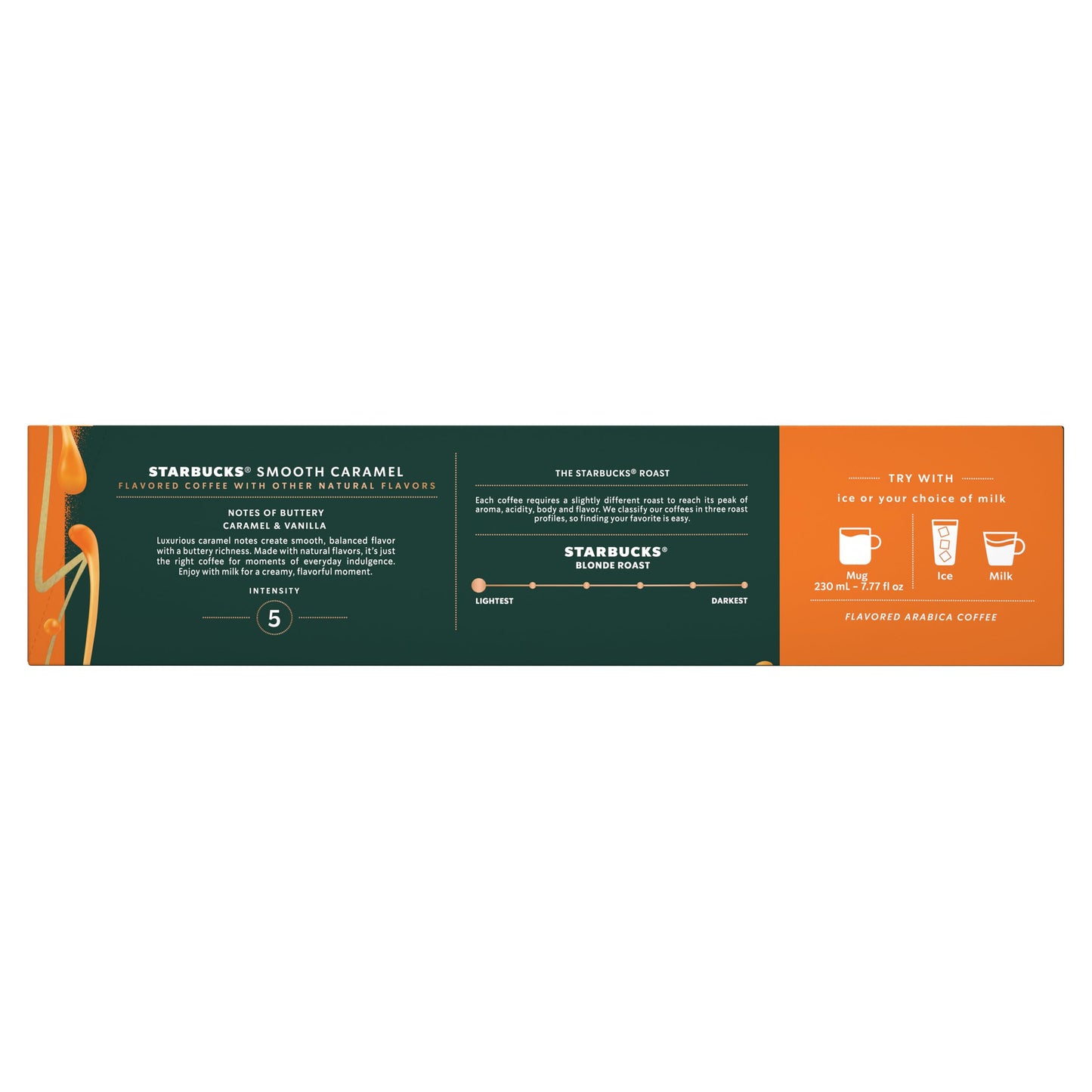 Starbucks by Nespresso Vertuo, Caramel Flavored Coffee, 30-count Coffee Pods, Brews 7.8 oz.