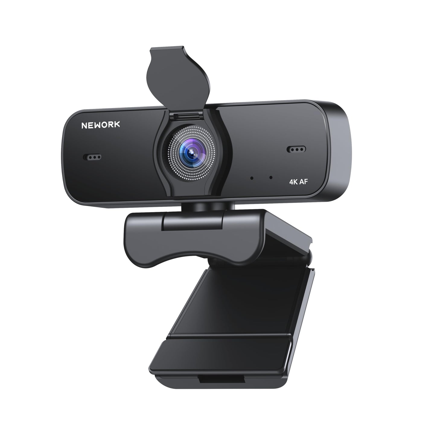 NEWORK 4K Webcam for PC with Sony Sensor, Auto Focus & Privacy Cover, Ultra HD 4K Streaming Camera, 2 Noise-Cancelling Mics, USB Plug & Play, 77° FOV, Web Camera for Zoom, Skype, Teams, Video Calling