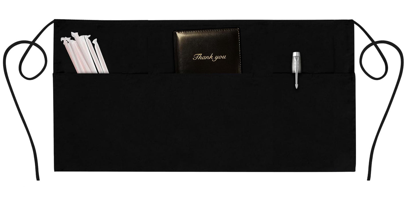 Restaurant Guest Check Presenters (20 Pack) – Premium Durable Server Book/Check Card Holder with Gold "Thank You" Imprint by NITEOUT