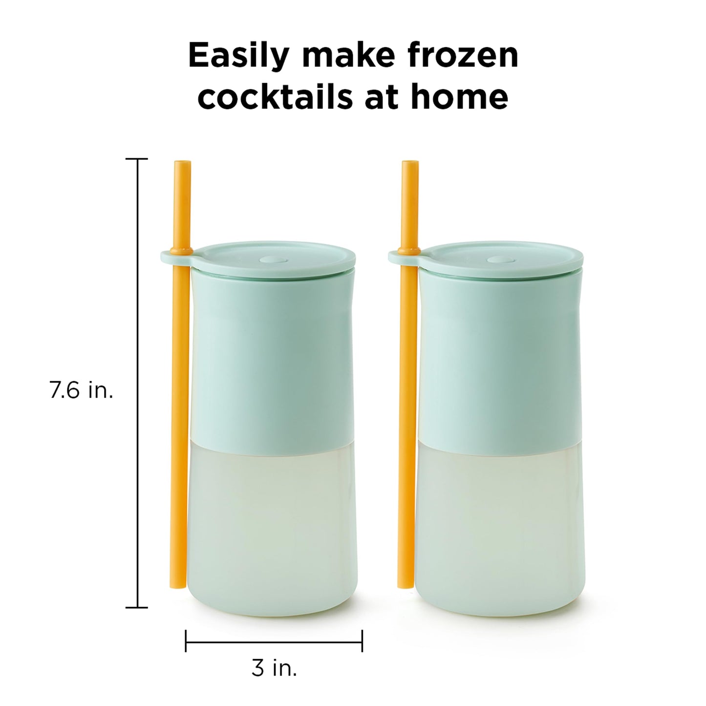 Rabbit Wine Frozen Cocktail Tumblers 12oz Insulated Tumbler for Frose, Frozen Cocktails, Slushies, Leak-Proof Design with Drink Recipes