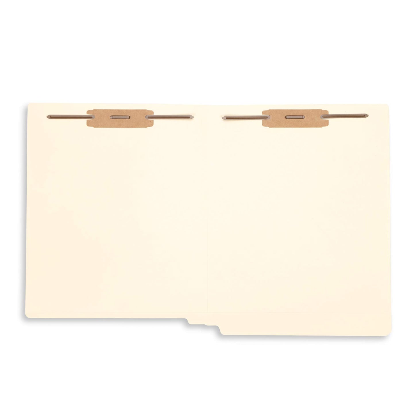 Blue Summit Supplies 100 Manila Fastener File Folders with End Tabs, Reinforced Straight Cut End Tab Folders with 2 Fasteners, Standard Medical File Folders, Letter Size, Manila, 100 Pack